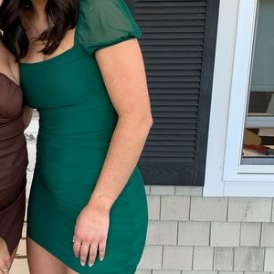 Princess Polly Green Bodycon Dress Size 6